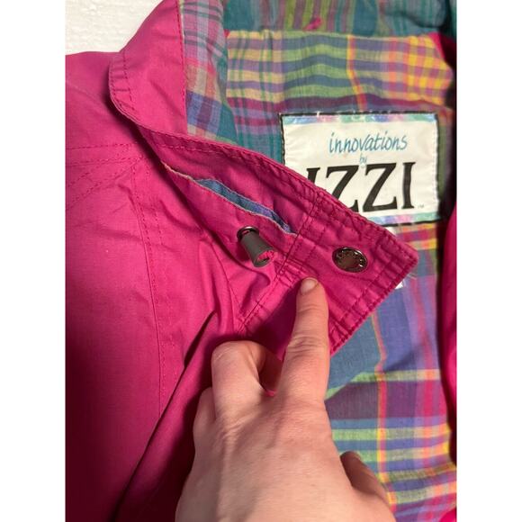Innovations By Izzi Vintage 90s Womans Pink Windbreaker Jacket Size M Medium - Picture 4 of 8